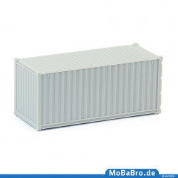 20ft oversea container without paint and print in scale H0 / 1:87