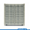 20ft oversea container without paint and print in scale H0 / 1:87