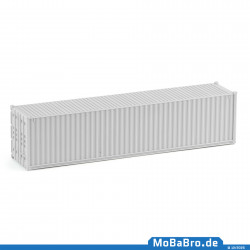 40ft oversea container without paint and print in scale H0 / 1:87
