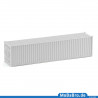 40ft oversea container without paint and print in scale H0 / 1:87