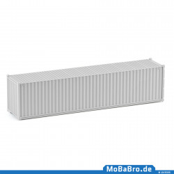 20ft oversea container without paint and print in scale H0 / 1:87