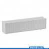 20ft oversea container without paint and print in scale H0 / 1:87