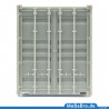 20ft oversea container without paint and print in scale H0 / 1:87