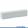 45ft oversea container without paint and print in scale H0 / 1:87