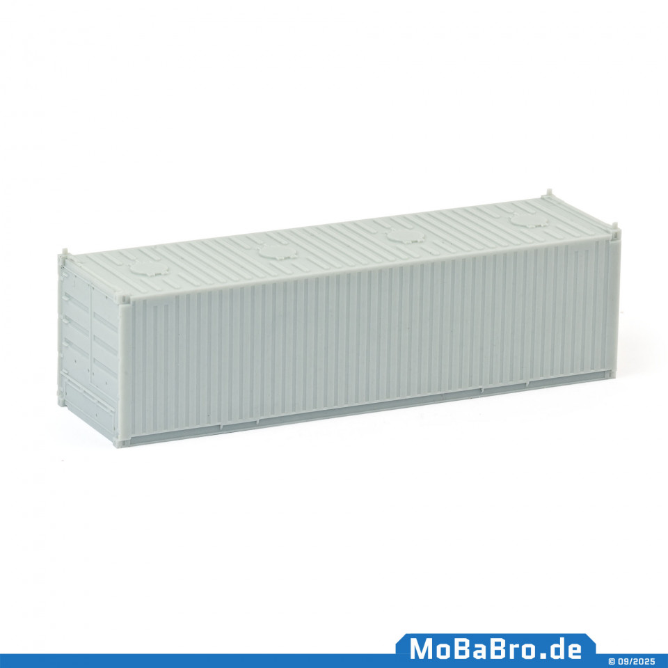 Grey colored 30ft bulk container unpainted for crafting in 1:87 / H0
