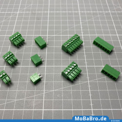 Plug terminal incl. socket - 2-pin - RM3.5 for e.g. Roco TAMS Zimo