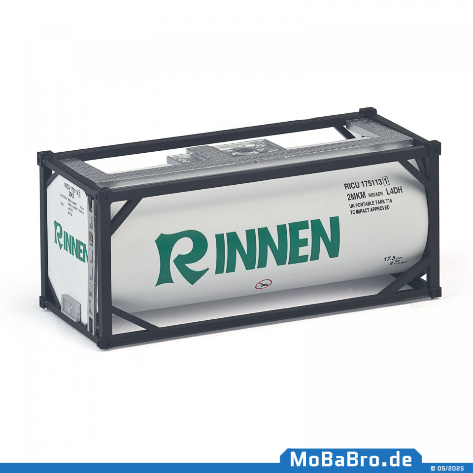 20ft tank container "Rinnen - Moers" (1:87 / H0)