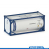 Weißer blauer 20ft Tank-Container "CRONOS" in 1:87 / H0