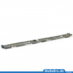 HUPAC Mega II double pocket wagon (Sk+Ct) in as-delivered condition with 50 years of HUPAC logo - 83 85 4933 338-6 - Rev. 06/17