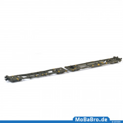 Doppeltaschenwagen Mega II (Sk+Ct) der HUPAC im aktuellen Betriebszustand - 83 85 4933 272-7 - Rev. 03/24