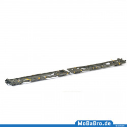 Double pocket wagon Mega II (Sk+Ct) of HUPAC in current operating condition - 83 85 4933 339-4 - Rev. 04/24