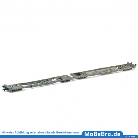 Doppeltaschenwagen Mega II (Sk+Ct) der HUPAC im Ablieferungszustand - 83 85 4933 273-5 - Rev. 02/17