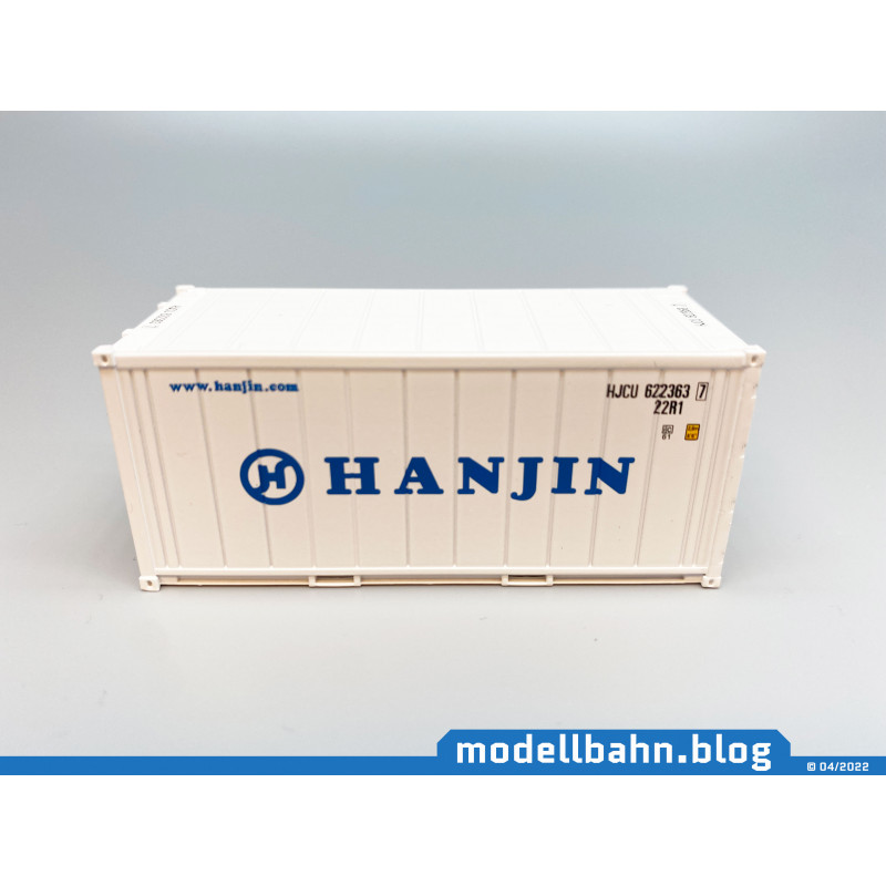 20ft reefer container "HANJIN" (1:87 / H0) 20ft reefer container "HANJIN" (1:87 / H0)