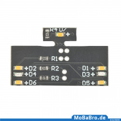 Stirnseitige Tauschplatine "Piko Talent2 mit Fernlicht" in H0 / 1:87