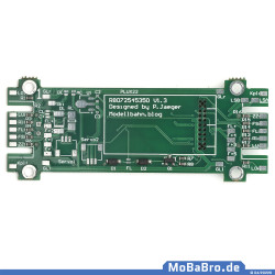 PluxX22 Adapterplatine für Roco TRAXX - Platinenoberseite