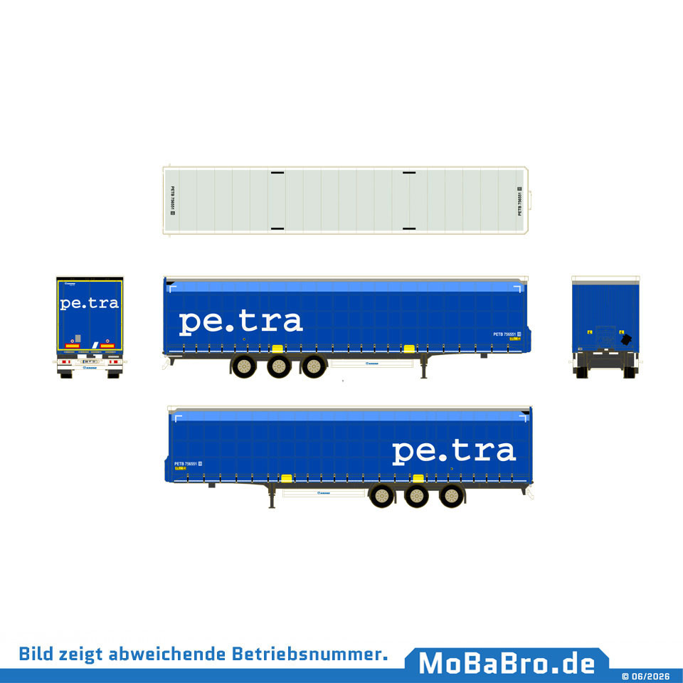 Craneable Krone MEGA Liner "pe.tra" in 1:87 / H0