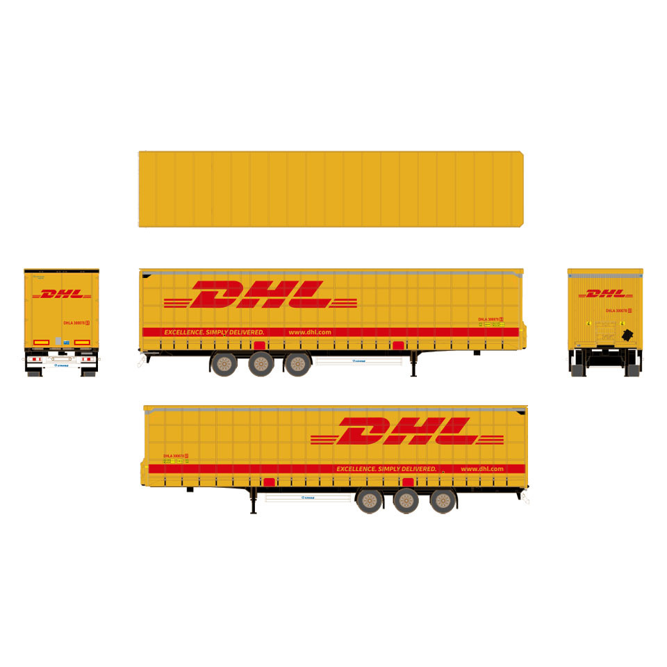 Craneable Krone MEGA Liner "DHL" in 1:87 / H0