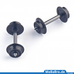 MoBaBro Radsatz 01051 mit 24,0mm Achslänge und 7,0mm Radsatzdurchmesser