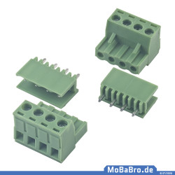4-pin plug and socket with a pitch of 5.04 mm