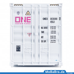 Grey Märklin 40ft HC container "One" ONEU 003068 (7) in 1:87 (H0) from 47814
