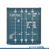 Märklin 40ft HC container "Capital" CLHU 404608 (5) in 1:87 / H0 from 47688