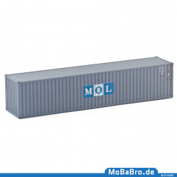 Grey colored Märklin 40ft container "MOL" MOFU 675639 (8) in 1:87 (H0) from 47811