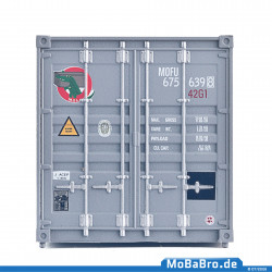 Grauer Märklin 40ft Container "MOL" MOFU 675639 (8) in 1:87 (H0) aus 47811