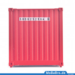 20ft Container "Hamburg Süd / Columbus Line" (abgeflacht) und altem "Steuerrad" in 1:87 / H0