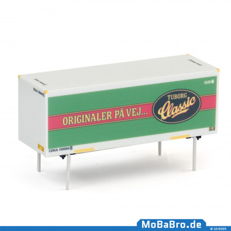 Weißer Wechselkoffer "Tuborg - Classic" CDKA 100084 (5) in 1:87 (H0) aus Märklin 47109