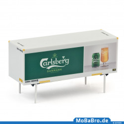Weißer Wechselkoffer "Carlsberg" CDKA 100040 (2) in 1:87 (H0) aus Märklin 47109