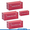 Set of 3 Hamburg Süd / Columbus Line Ep. IV in H0 / 1:87
