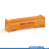 Gelber Märklin 40ft 30ft Silo-Container "Max Bögl" in 1:87 (H0) aus 47166