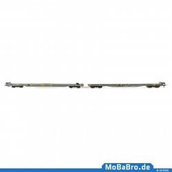 Doppeltaschenwagen Mega II (Sk+Ct) der HUPAC im Ablieferungszustand mit 50 Jahre HUPAC Logo - 83 85 4933 338-6 - Rev. 06/17