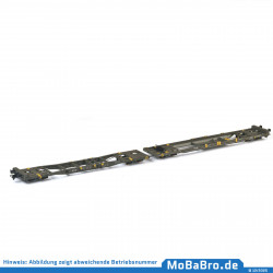 Doppeltaschenwagen Mega II (Sk+Ct) der HUPAC im aktuellen Betriebszustand - 83 85 4933 272-7 - Rev. 03/24