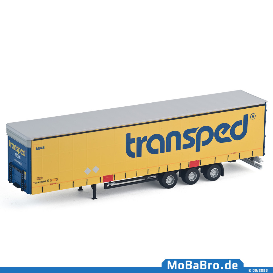 Craneable Kögel MEGA Trailer "transped" in 1:87 / H0