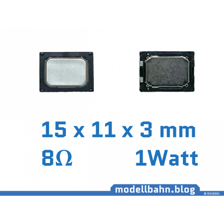 Lautsprecher 15 x 11 x 3 mm