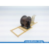 Contact wire construction frame as a creative wagonload from Märklin 39940 H0 / 1:87