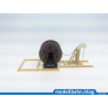 Contact wire construction frame as a creative wagonload from Märklin 39940 H0 / 1:87