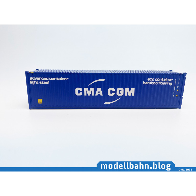 40ft Überseecontainers "CMA CGM" (1:87 / H0) 40ft Überseecontainers "CMA CGM" (1:87 / H0)