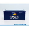 20ft oversea container "P&O" (1:87 / H0)