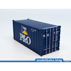 20ft oversea container "P&O" (1:87 / H0)