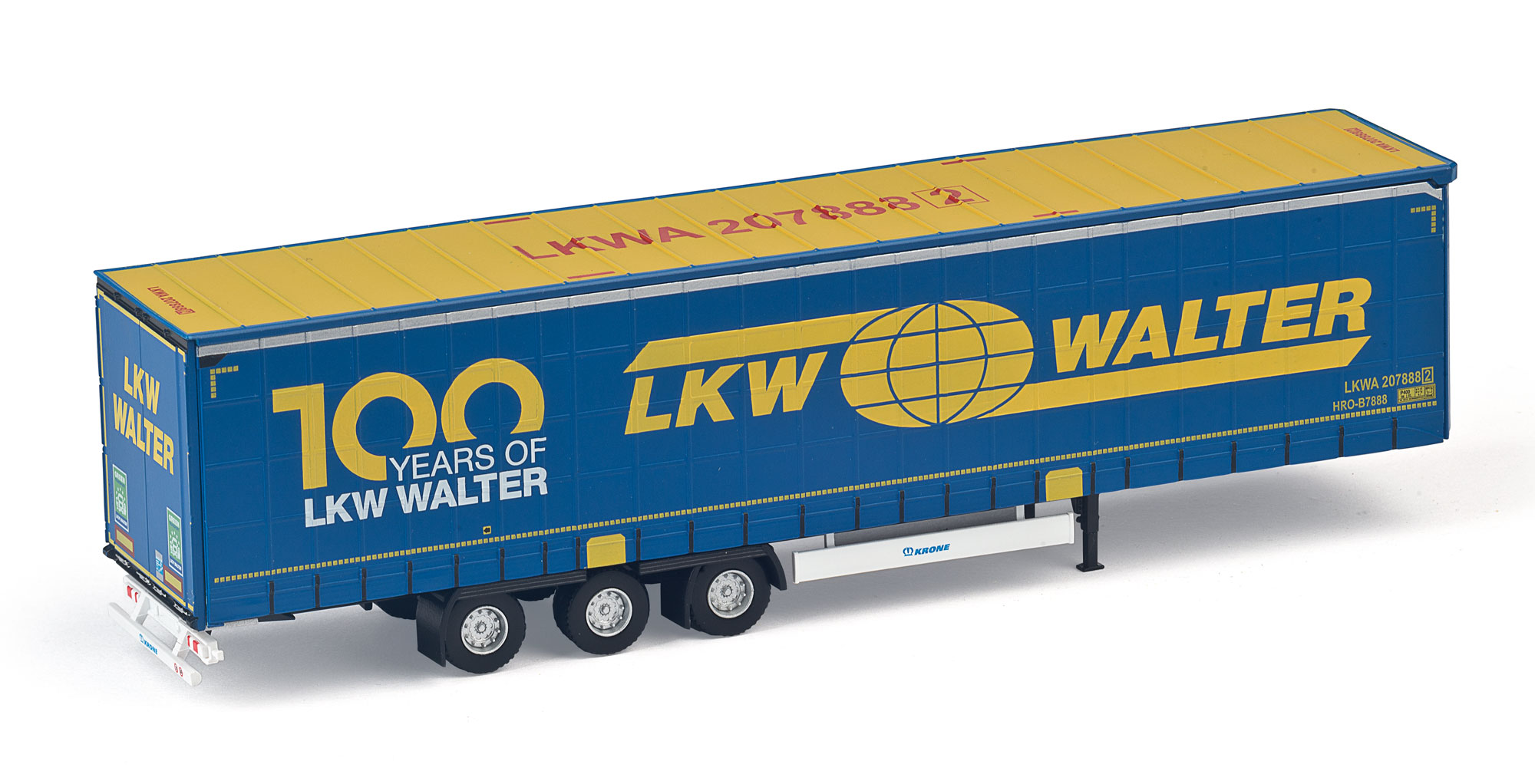 Krone Megatrailer "LKW Walter mit 100 Jahre Logo"
